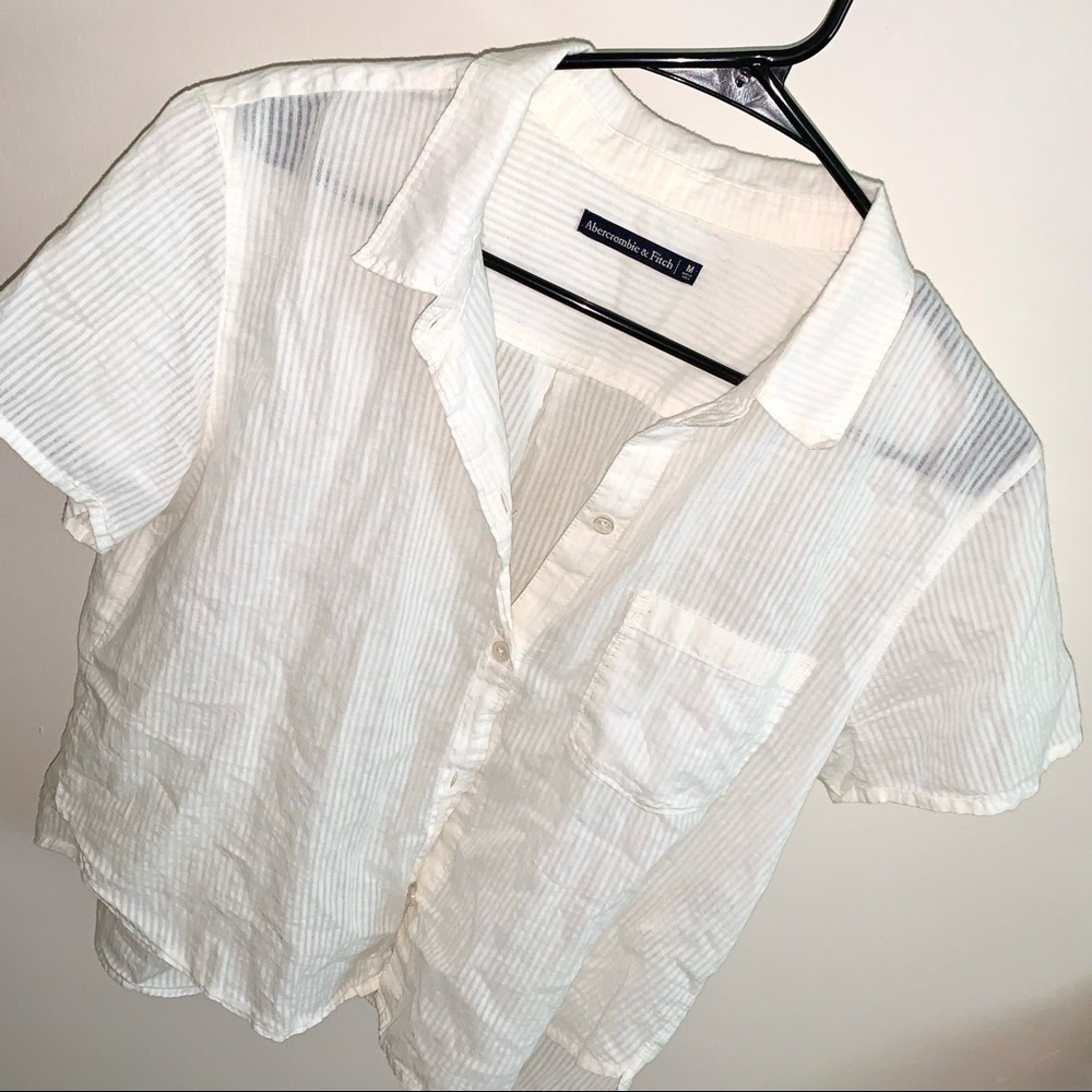 Button up linen top from Abercrombie